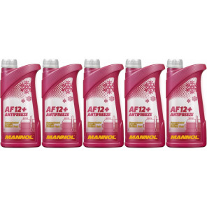 MANNOL Kühlerfrostschutz AF12+ 5x 1l = 5 Liter