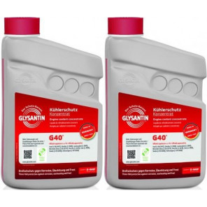 BASF Glysantin G40 Kühlerschutz Konzentrat 1 Liter 2x 1l = 2 Liter