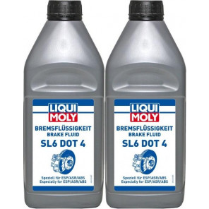 Liqui Moly 21168 Bremsflüssigkeit SL6 DOT 4 2x 1l = 2 Liter