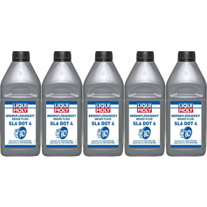 Liqui Moly 21168 Bremsflüssigkeit SL6 DOT 4 5x 1l = 5 Liter