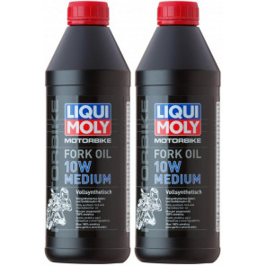 Liqui Moly 2715 Motorbike Fork Oil 10W medium Gabelöl 2x 1l = 2 Liter
