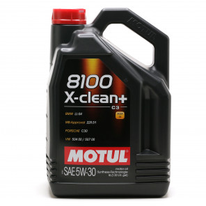 Motul 8100 X-clean + 5W-30 Motoröl 5l