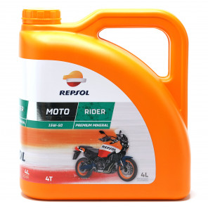 Repsol Motorrad Motoröl MOTO RIDER 4T 15W50 4 Liter