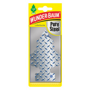 Wunderbaum® Pure Steel - Original Auto Duftbaum Lufterfrischer