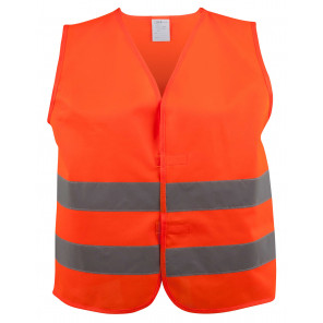 Sicherheitsweste orange Größe S für Kinder 7 - 10 Jahre