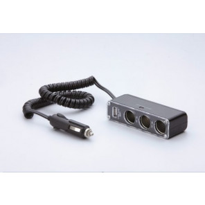 Unitec Auto 3-fach Steckdose mit USB 2.0