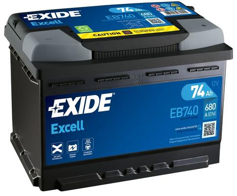 EB740 Exide Excell 74Ah